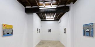 Brian Scott Campbell. When the trees touch the clouds. Exhibition view at Galleria Richter, Roma 2022. Photo Giorgio Benni