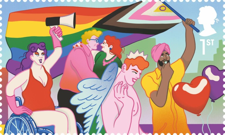 Courtesy Royal Mail. In Inghilterra i francobolli illustrati che celebrano i diritti gay