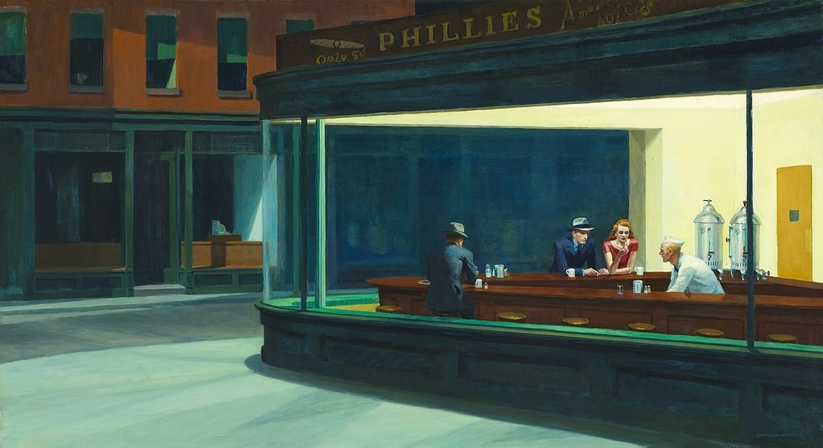 Edward Hopper, Nighthawks, 1942. Art Institute of Chicago, Chicago