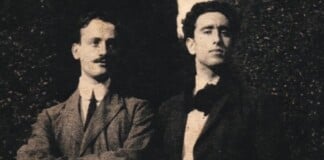 Enrico Mreule (sx) e Carlo Michelstaedter (dx)