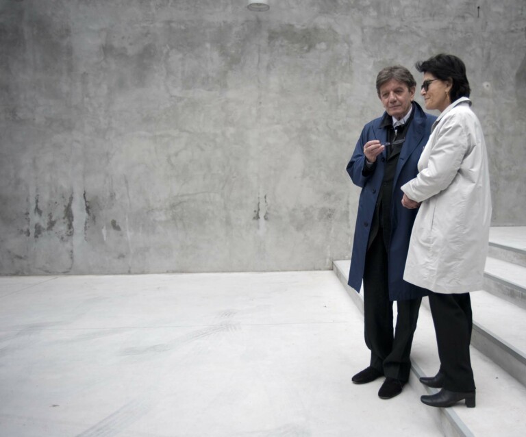 Ettore Spalletti e Lia Rumma ph Galleria Lia Rumma