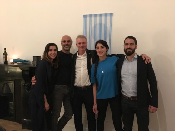 I direttori di A gentil carioca, Elsa Ravazzolo e Marcio Botner, con l'artista Vivian Caccuri, ottobre 2018. Photo credit Gabriele Cappelli