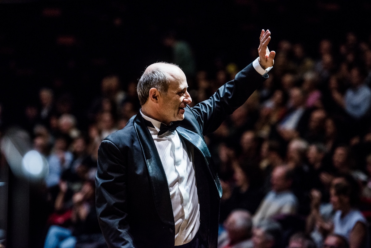 The Budapest Festival Orchestra, lead by Iván Fischer, the Music Director and a founder of The Budapest Festival Orchestra, performs in the Paris Philharmonie on Tuesday, 26.May.2015. Photo by Akos Stiller