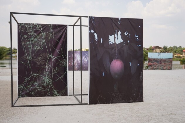 Léonard Pongo, Primordial Earth, installation view at the Lubumbashi Biennale 2019. Courtesy the artist