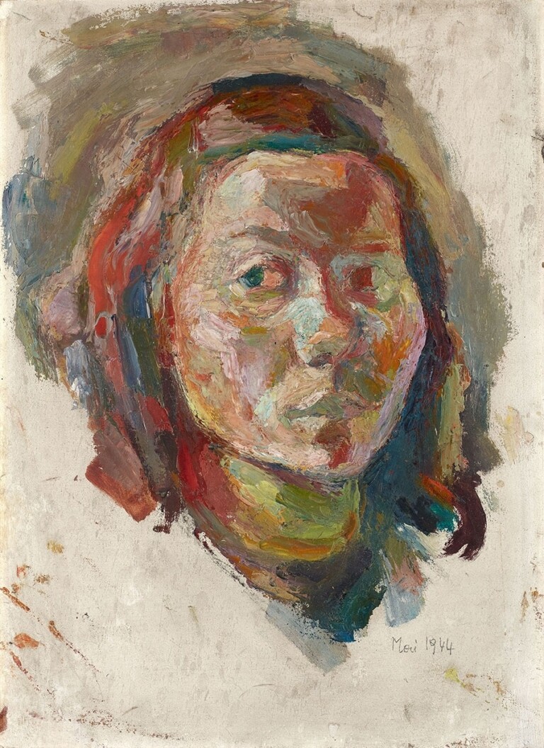 Maria Lassnig, Selbstporträt, 1944. © Maria Lassnig Foundation _Bildrecht Vienna, DACS London 2021. Photo Roland Krauss