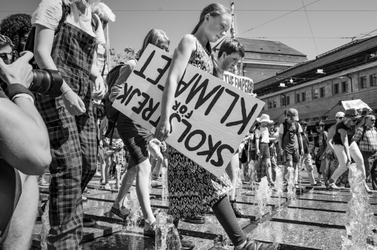 Losanna (CH) manifestazione - Greta Thunberg