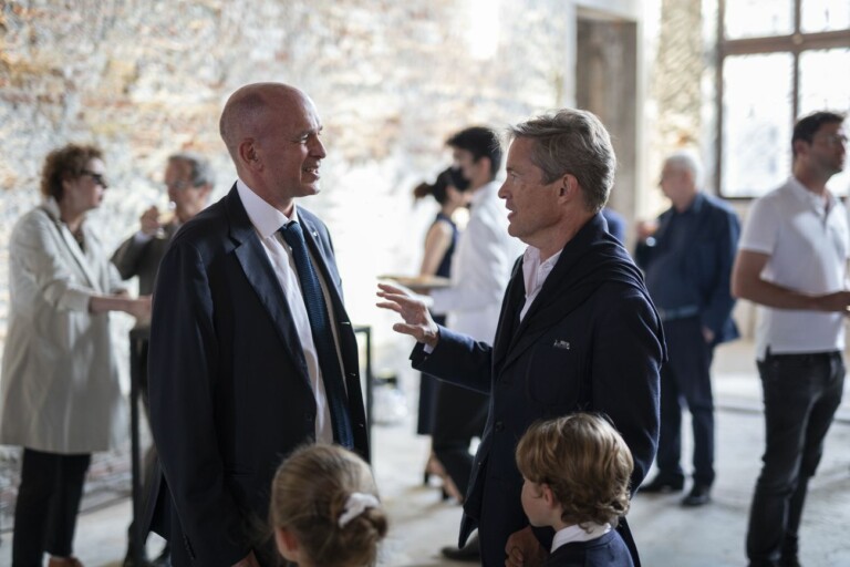Nicolas Berggruen e Carlo Feltrinelli alla cena di presentazione di Berggruen Arts & Culture a Venezia, 8 giugno 2022. Photo Luca Zanon
