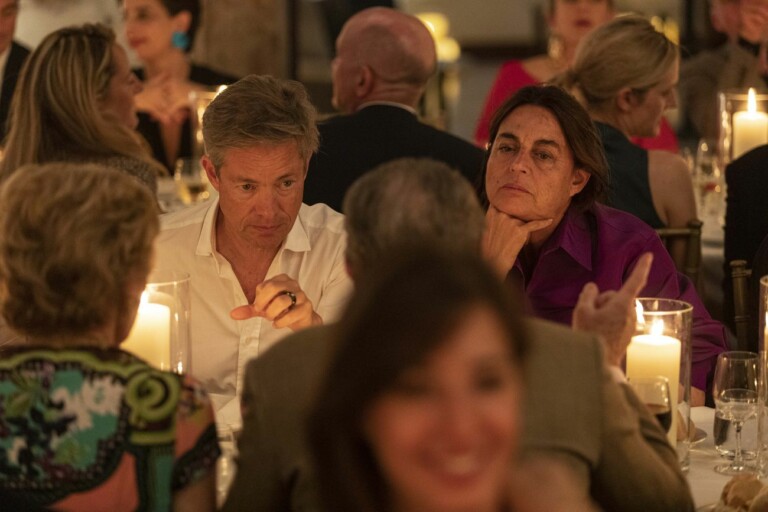 Nicolas Berggruen e Maja Hoffmann alla cena di presentazione di Berggruen Arts & Culture a Venezia, 8 giugno 2022. Photo Luca Zanon