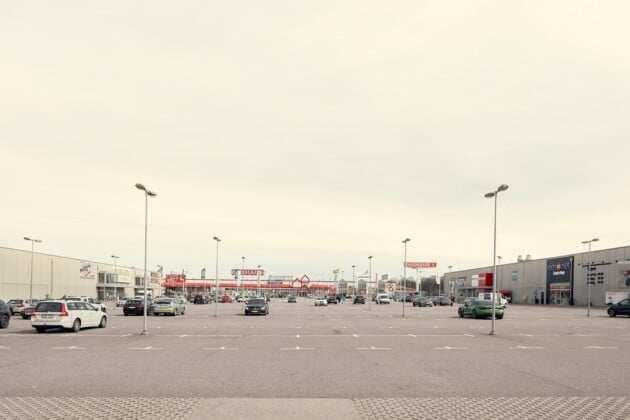 Paesaggisensibili, Malmö. Parcheggi a servizio delle aree commerciali nate sui limiti della città