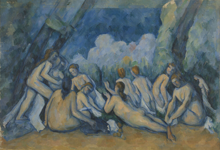 Paul Cezanne Bathers c.1894 1905. Presented by the National Gallery, purchased with a special grant and the aid of the Max Rayne Foundation, 1964
