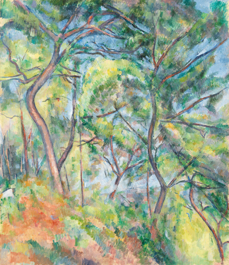 Paul Cezanne Sous Bois 1894. Los Angeles County Museum of Art, Wallis Foundation Fund in memory of Hal B. Wallis