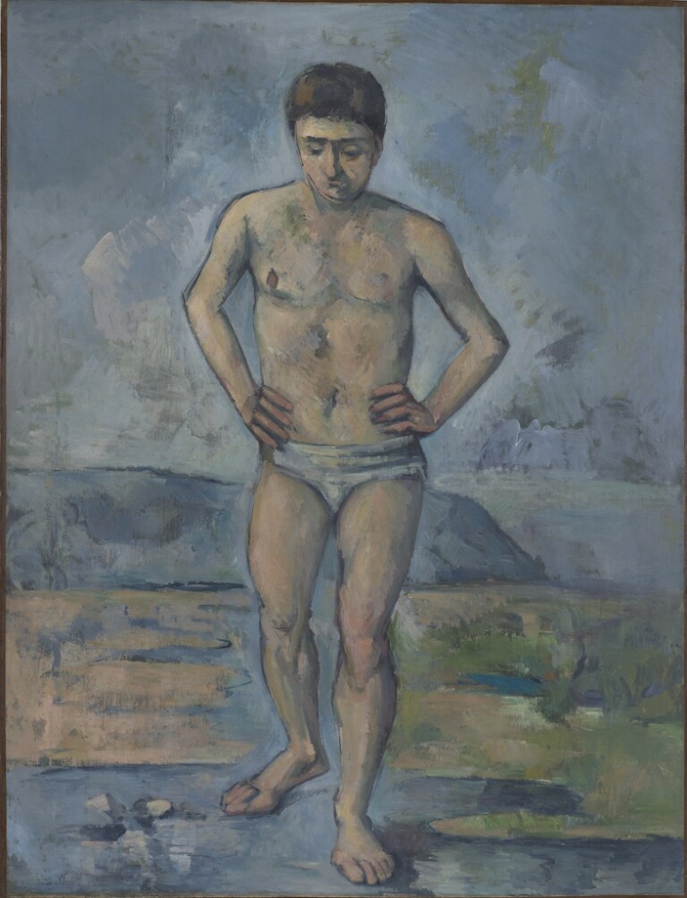 Cezanne, Paul (1839-1906): The Bather, 1885 New York Museum of Modern Art (MoMA)