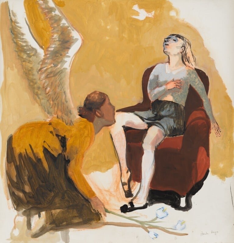 Paula Rego, Annunciation, 2002, pastel and acrylic paint on paper, 54.5x52 cm © Paula Rego. Courtesy the artist & Victoria Miro