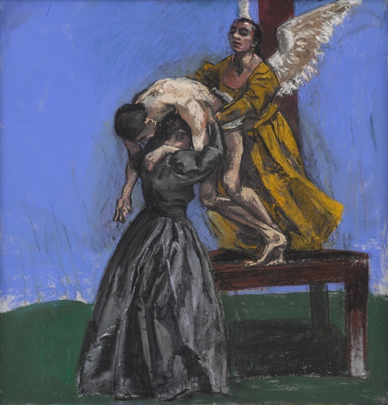 Paula Rego, Descent From The Cross, 2002, pastel on paper on aluminium, 75x72 cm © Paula Rego. Courtesy the artist & Victoria Miro