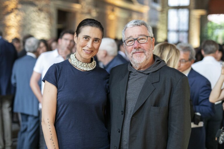 Philippe e Jasmine Starck alla cena di presentazione di Berggruen Arts & Culture a Venezia, 8 giugno 2022. Photo Luca Zanon