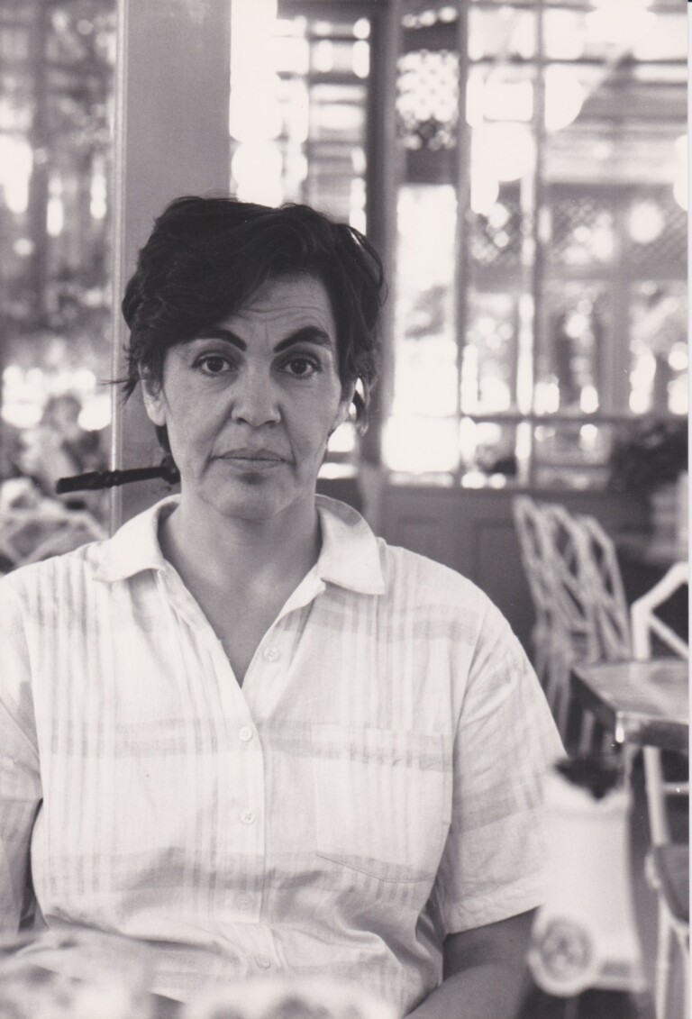 Simone Fattal al Jardin du Luxembourg, Parigi 1978. Photo Etel Adnan