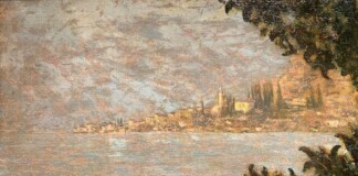 Vittore Grubicy De Dragon, Fiumelatte (o Lierna), 1889, olio su tela, cm 20,5x32. Roma, Galleria Berardi