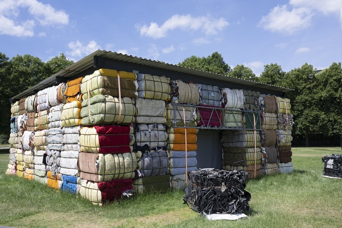 documenta fifteen. The Nest Collective, Return To Sender, 2022, installation view, Karlswiese (Karlsaue), Kassel, 2022. Photo Nils Klinger