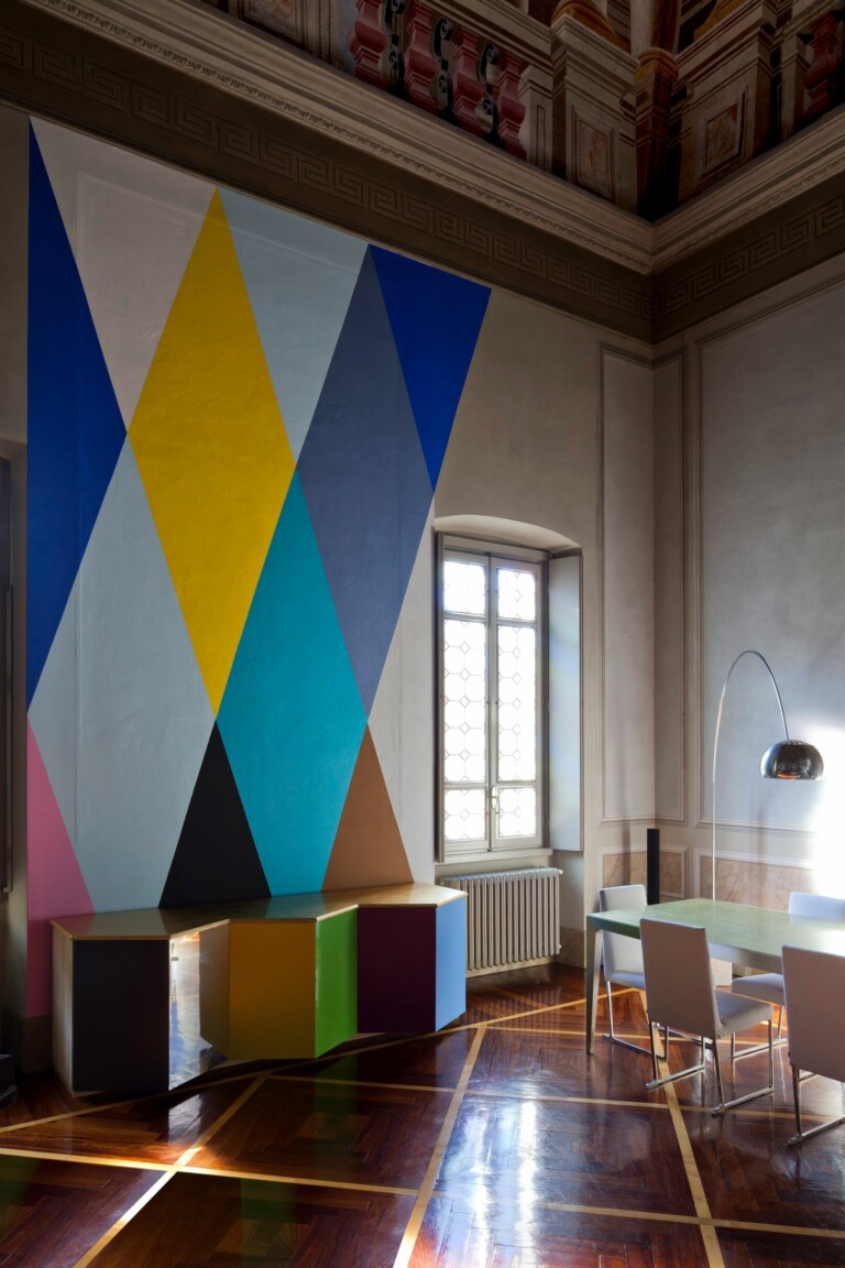 Paolo Gonzato, Wallpainting and cabinet (private home, Brescia, IT) Courtesy of APALAZZOGALLERY