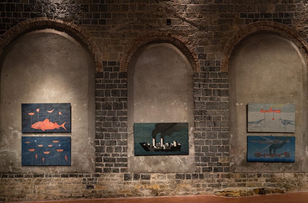 Francesco Casorati, Exhibition view La Grande Nave at Cervo, 2022