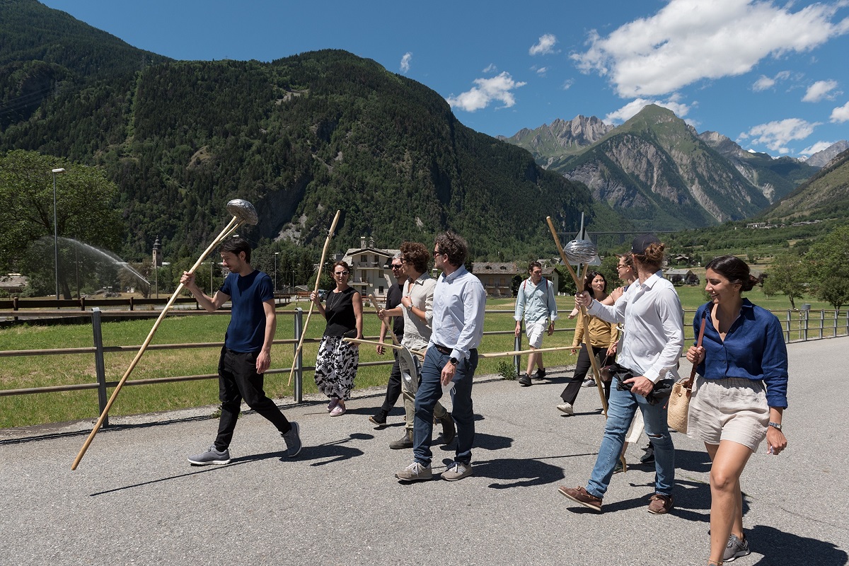 Antonio Della Guardia, Ai camminatori di storie, Morgex (AO), Valle d'Aosta. Ph Michela Pedranti