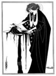 Audrey Beardsley, Salomè con la testa del Battista, 1894, illustrazione per l’opera di Oscar Wilde “Salomè"