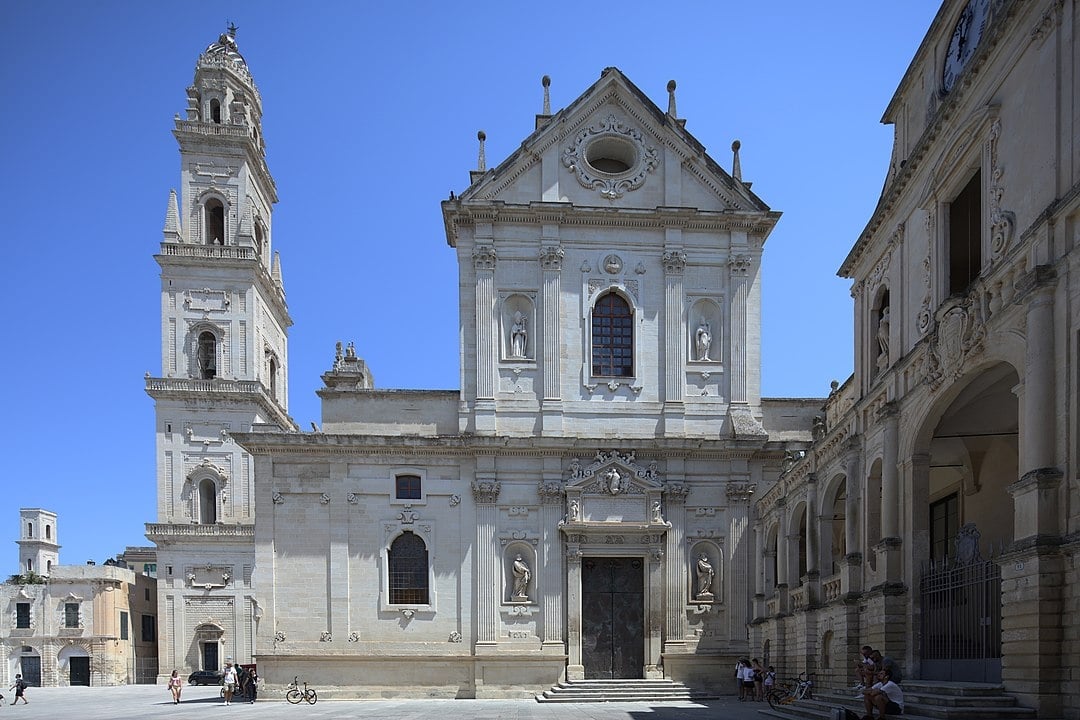 Duomo di Lecce, photo Alessio Lojk via Wikimedia, CC BY SA 4.0