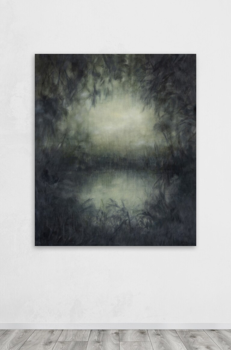 Enrico Tealdi, Anima Mundi, 2022, particolare, tecnica mista su tela, 130x100 cm. Courtesy Raucci_Santamaria Studio Project, Milano
