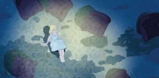 Frame della sigla in animazione del festival TIMVISION Floating Theatre Summer Fest 2021
