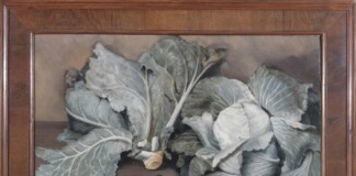 Francesco Trombadori, Natura morta con i cavoli, 1925, olio su tela, 60 x 70 cm. Collezione Maurizio Fagiolo dell’Arco, Roma