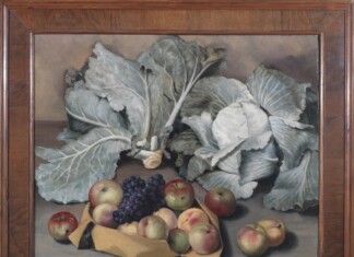 Francesco Trombadori, Natura morta con i cavoli, 1925, olio su tela, 60 x 70 cm. Collezione Maurizio Fagiolo dell’Arco, Roma