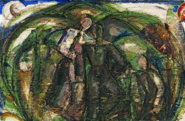 Gino Rossi, Composizione, 1923-25, olio su cartone,  40,4x61 cm. Collezione Fondazione Cariverona. Archivio Fotografico Fondazione Cariverona, photo Saccomani