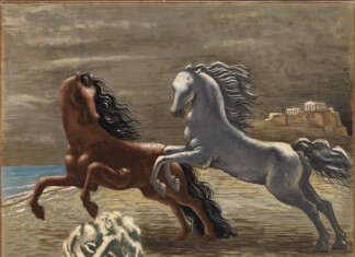 Giorgio de Chirico, Cavalli in riva al mare (Les deux chevaux)