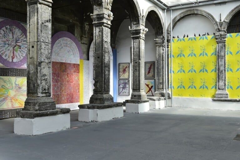 Interaction. Exhibition view at Made in Cloister, Napoli 2022. Photo Francesco Squeglia