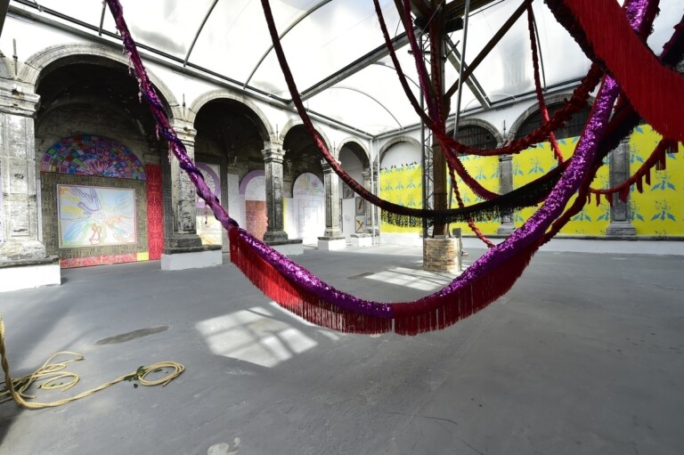 Interaction. Exhibition view at Made in Cloister, Napoli 2022. Photo Francesco Squeglia