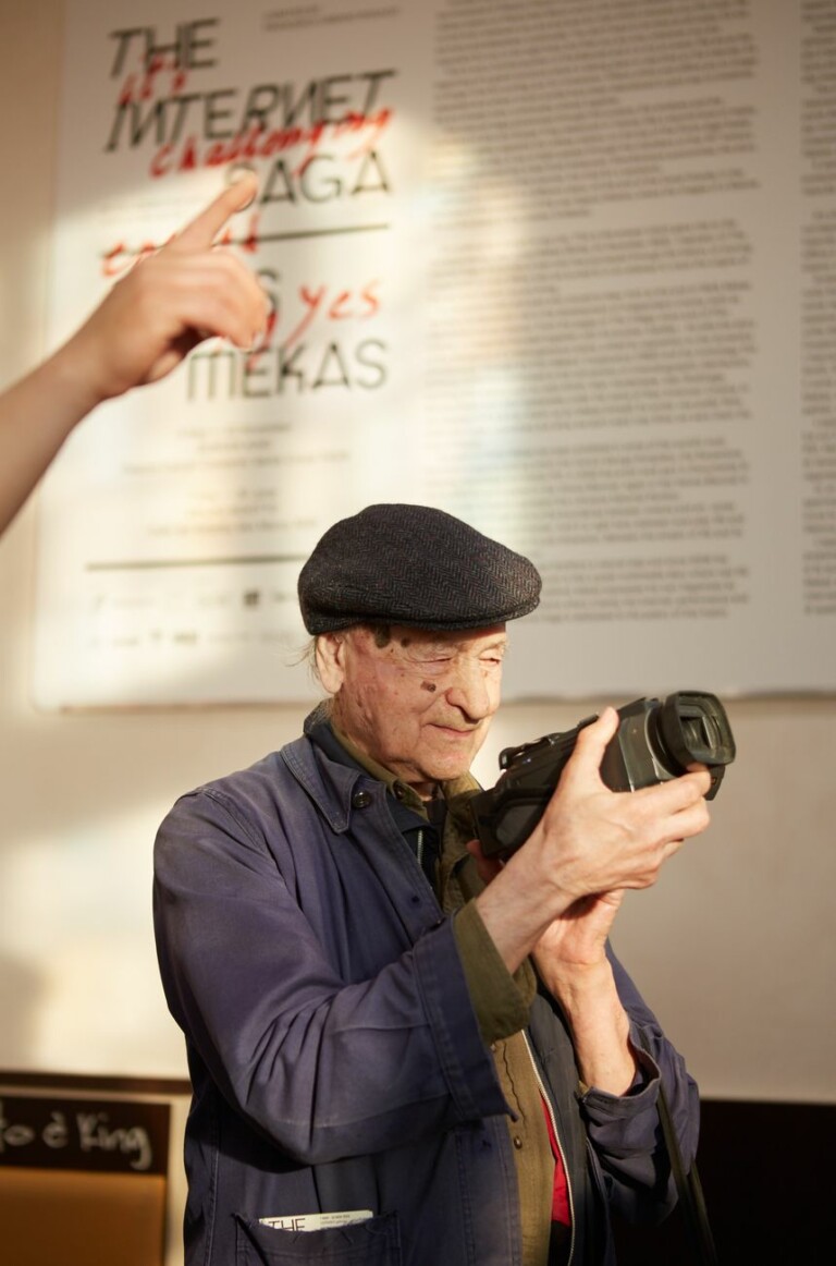 Jonas Mekas The Internet Saga Venezia 2015. Courtesy The Internet Saga Apalazzo Gallery