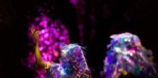 Latifa Laabissi & Marcelo Evelin, La Nuit tombe quand elle veut. Bologna 2022. Photo Luca Ghedini, courtesy Xing