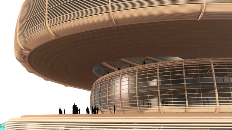 Liberland Metaverse, CityHall, Render by ZHA