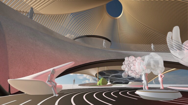 Liberland Metaverse, Exhibition Render by ZHA