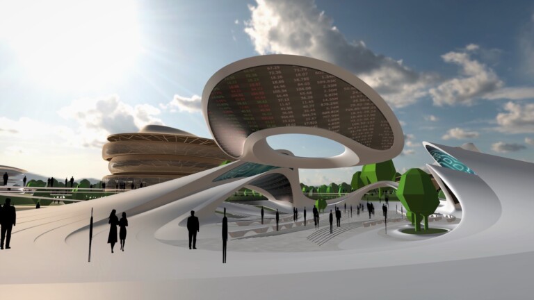Liberland Metaverse, Plaza Render by ZHA