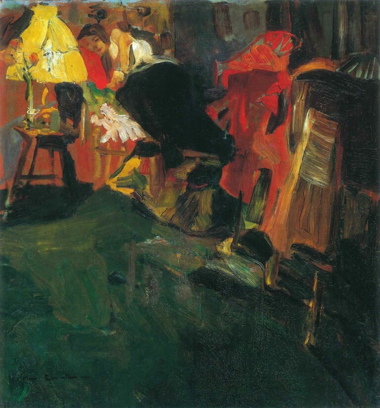 Mario Cavaglieri, Effetto di notte, 1911, olio su tela, 70,5 x 65,3 cm, collezione privata. Courtesy Galleria dello Scudo
