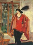 Mario Cavaglieri, Incroyable (L’aigrette), 1914, olio su tela, 176,7 x 130,5 cm, Marostica, collezione privata. Courtesy Galleria dello Scudo