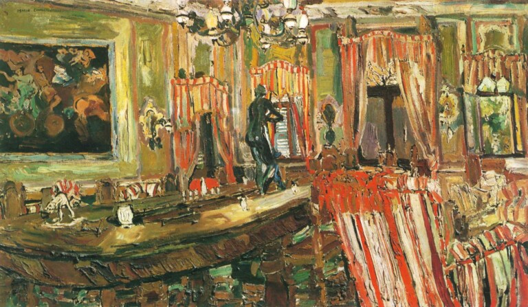 Mario Cavaglieri, Interno (Sala di campagna, salotto di campagna, La sala disabitata), 1915, olio su tela, 116 x 197,3 cm, Firenze, Fondazione di Studi di Storia dell’Arte Roberto Longhi. Courtesy Galleria dello Scudo