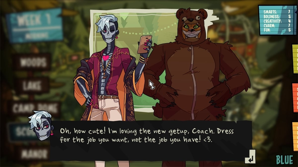 Monster Prom 2 Monster Camp di Beautiful Glitch (immagine via Steam)