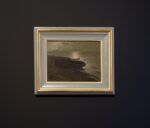 Pietro Villani, Paesaggio lunare con barche, 1910 20 ca., olio su legno, 39x29 cm. Courtesy Raucci_Santamaria Studio Project, Milano