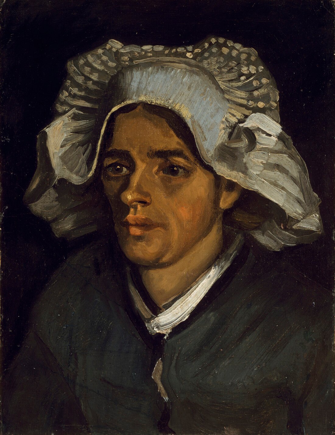 The Head of a Peasant Woman, Vincent Van Gogh, 1885