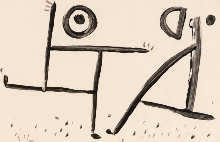 Paul Klee, Duello, 1938, Colore a colla su carta su cartone, Collezione privata © Nicolas Borel