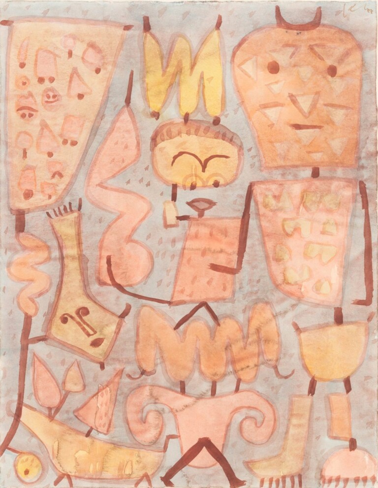 Paul Klee Spiriti del teatro 1939 Acquerello su carta su cartone Collezione privata © Nicolas Borel