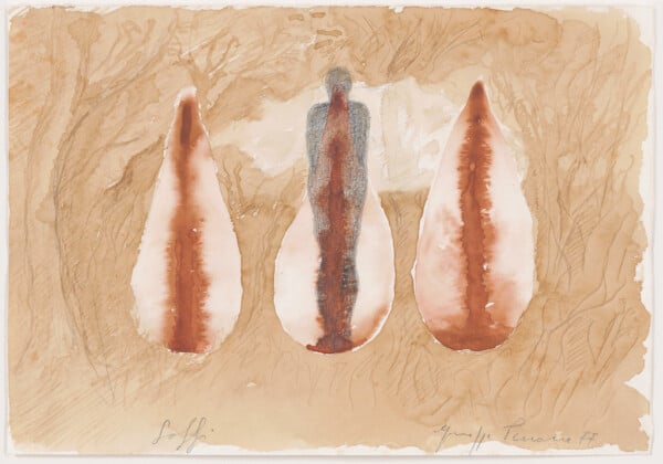 Breaths, 1977, by Giuseppe Penone. Pencil and watercolor on paper. 10 x 14 3/8 inches. Gift of the artist in honor of Dina Carrara, 2019. Image courtesy Philadelphia Museum of Art, 2020.