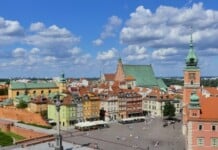 Panorama del centro storico di Varsavia